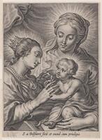 KG 18639
<br/>
Maria, Christus en de Heilige Catharina van Alexandrië
<br/>
<em>Bolswert, Schelte Adamsz. (1584-1659)</em>
